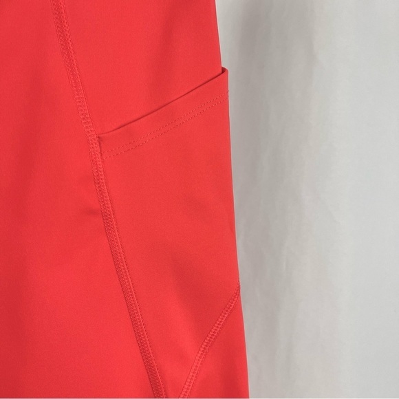 Avia Large Neon Bright Deep Side Pockets Crop Workout Leggings Yoga Running Gym - Picture 4 of 10